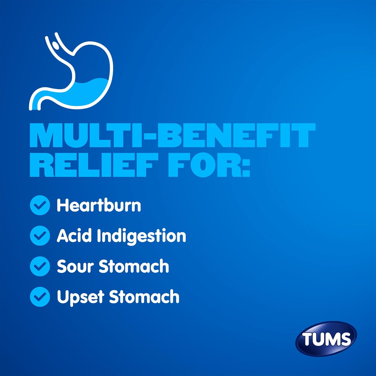 TUMS Naturals Antacid Chewable Tablets, Black Cherry & Watermelon 190 Count | Ultra Strength Formula, Neutralizes Acid Instantly for Indigestion and Upset Stomach, Multi-Symptom Relief, Gluten Free - Image 3