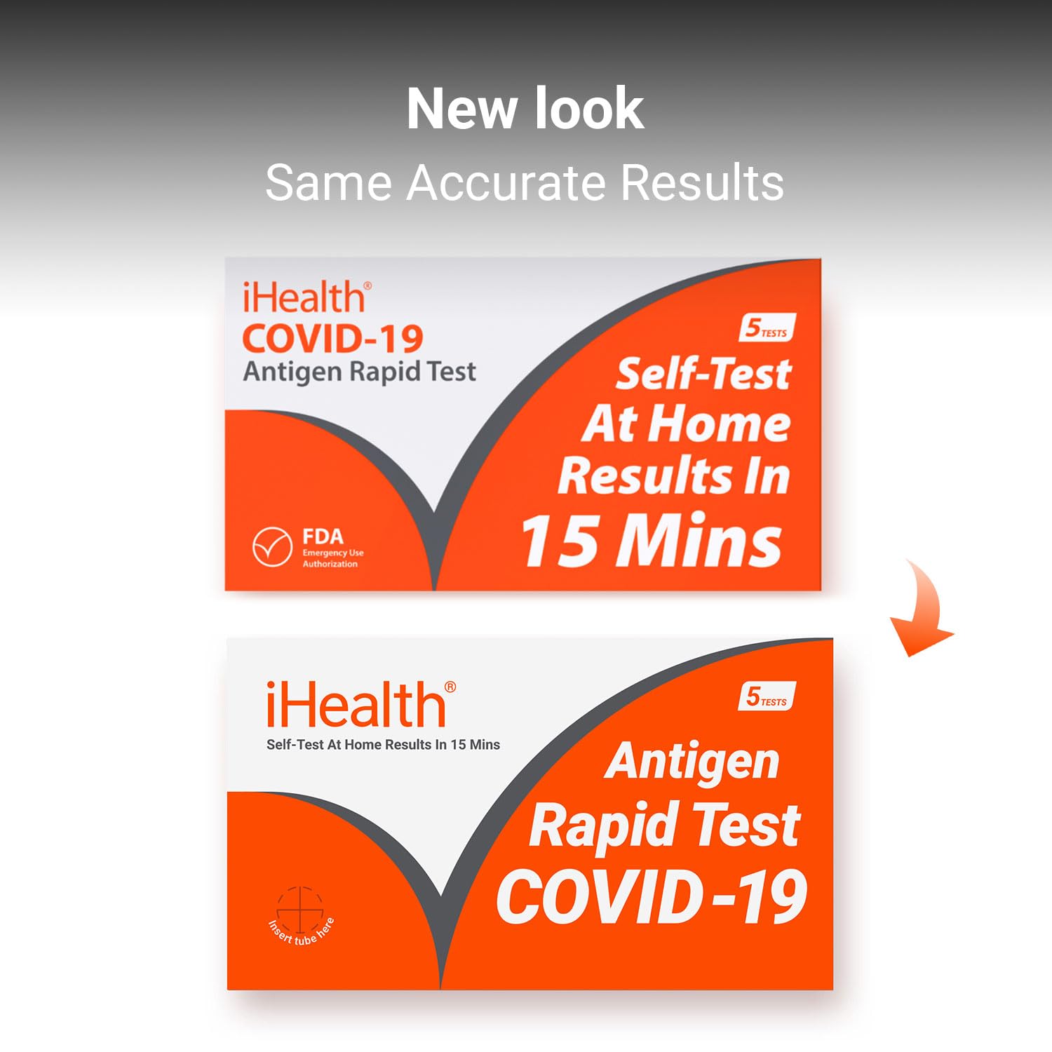 iHealth COVID-19 Antigen Rapid Home Test, 5 Tests, FDA Authorized OTC | at-Home Self Covid Test, Results in 15 Minutes with Non-invasive Nasal Swab, for ages 2 and up, easy to use - Image 8
