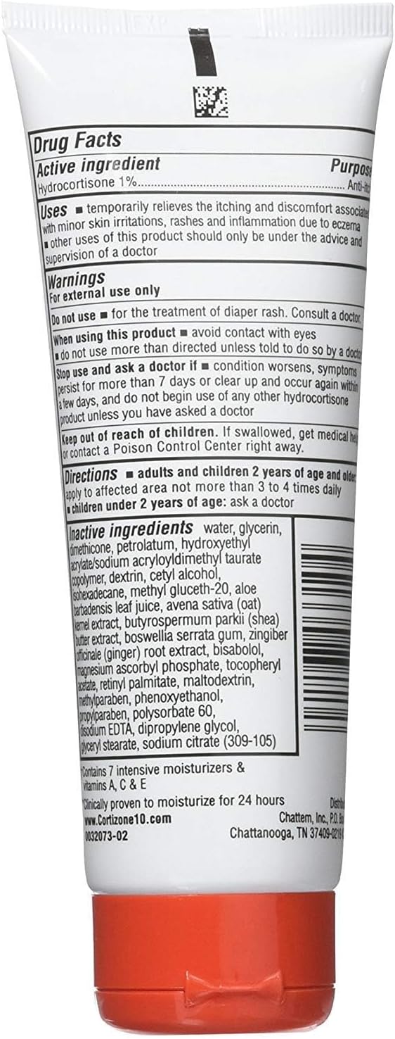 Cortizone-10 Maximum Strength Intensive Healing Itch Relief Lotion for Eczema, 1% Hydrocortisone, Fast-Acting, Anti-Itch Cream for Minor Skin Irritations, Rashes and Inflammation Due to Eczema, 3.5 oz - Image 4