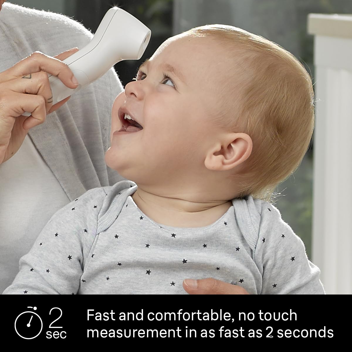 Braun No Touch 3-in-1 Thermometer for Adults, Kids, Babies | Measure Forehead, Liquid, Food Temps, Adult & Baby Thermometer, Professional Accuracy, Color Coded Fever Guidance - Image 2