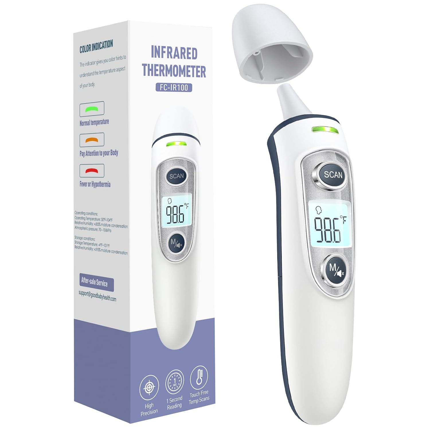 Ear and Forehead Thermometer for Ad...