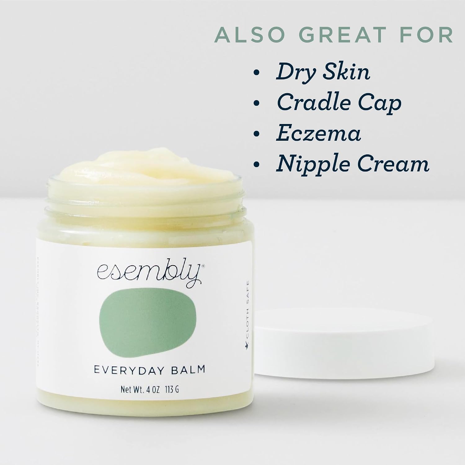 Esembly Everyday Balm, Organic Diaper Balm, 4oz | Organic Baby Balm for Diaper Area, Dry Skin, Nipple Cream, Cradle Cap & Moisturizing, Gentle for Sensitive Skin - Image 6
