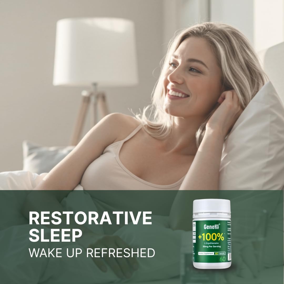 L-Ergothioneine Supplement 30mg - Fermentation-Based 99.99% Purity Antioxidant - Clinically Studied to Support Longevity, Restful Sleep & Healthy Aging - Vegan & Non-GMO - 60 Capsules - Image 4