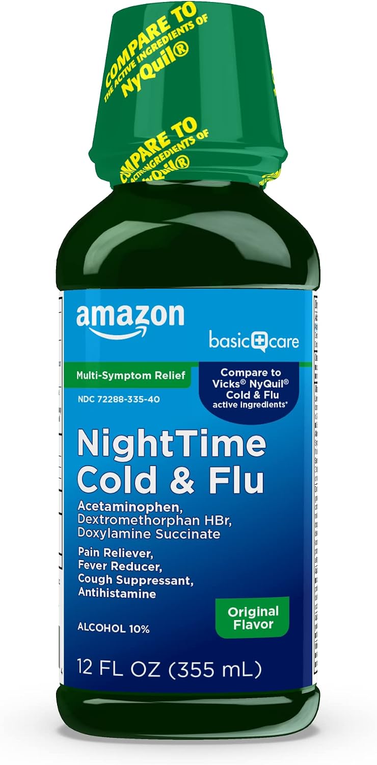 Amazon Basic Care Nighttime Cold an...