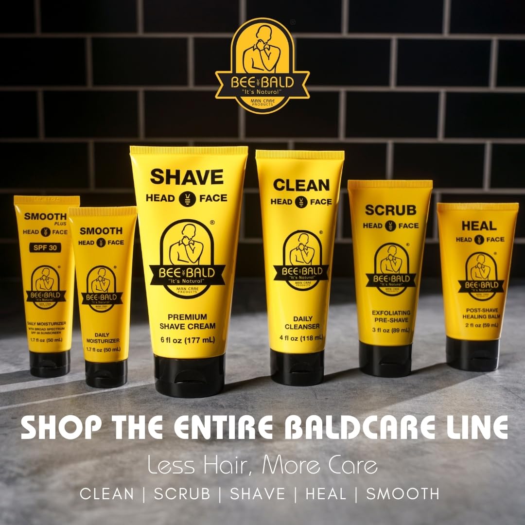 Bee Bald HEAL Aftershave for Men, Calm & Soothes, After Shave Balm, 2 fl oz | Immediately Calms & Soothes Irritated Skin. Treats Razor Burn, Redness, Bumps on Head or Face. Perfect For Sensitive Skin. - Image 6