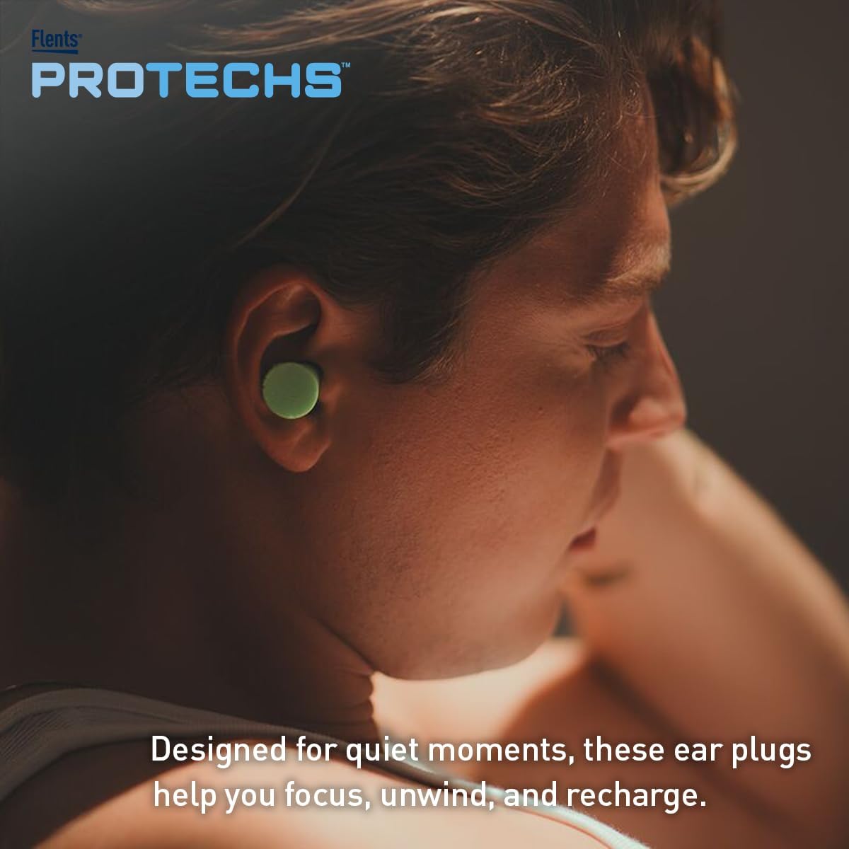 Flents Protechs Quiet Contour Foam Ear Plugs, NRR 33, 10 Pair, Green | Reusable Foam Ear Plugs for Sleeping, Snoring, Loud Noise, Traveling, Concerts, Construction, Studying, Work & Shooting - Image 7