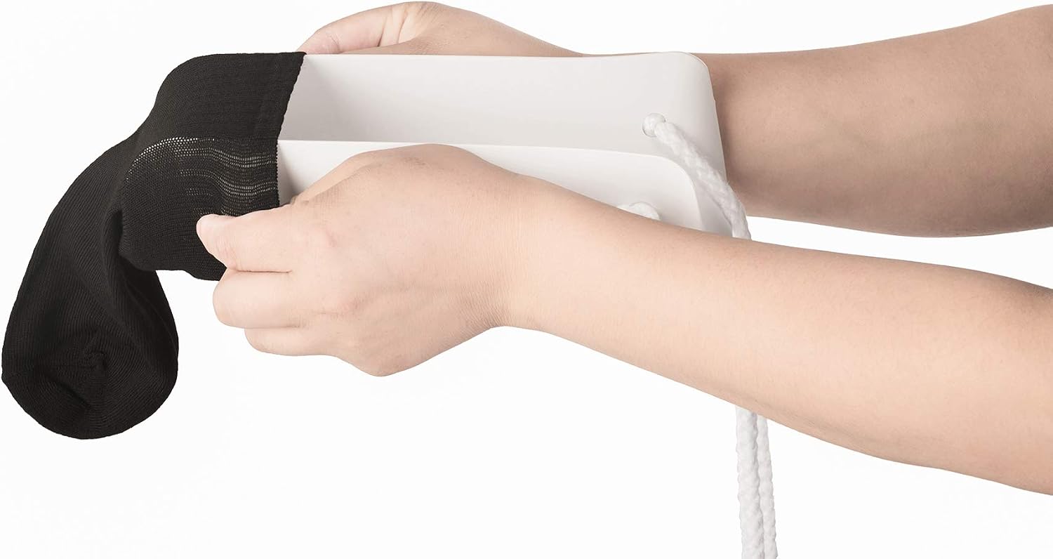 COW&COW Medium 4" Sock Aid with Foam Handles and Length Adjust Cord-Sock Assistant Device Medium - Image 2