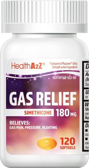 HealthA2Z® Gas Relief, Simethicone...
