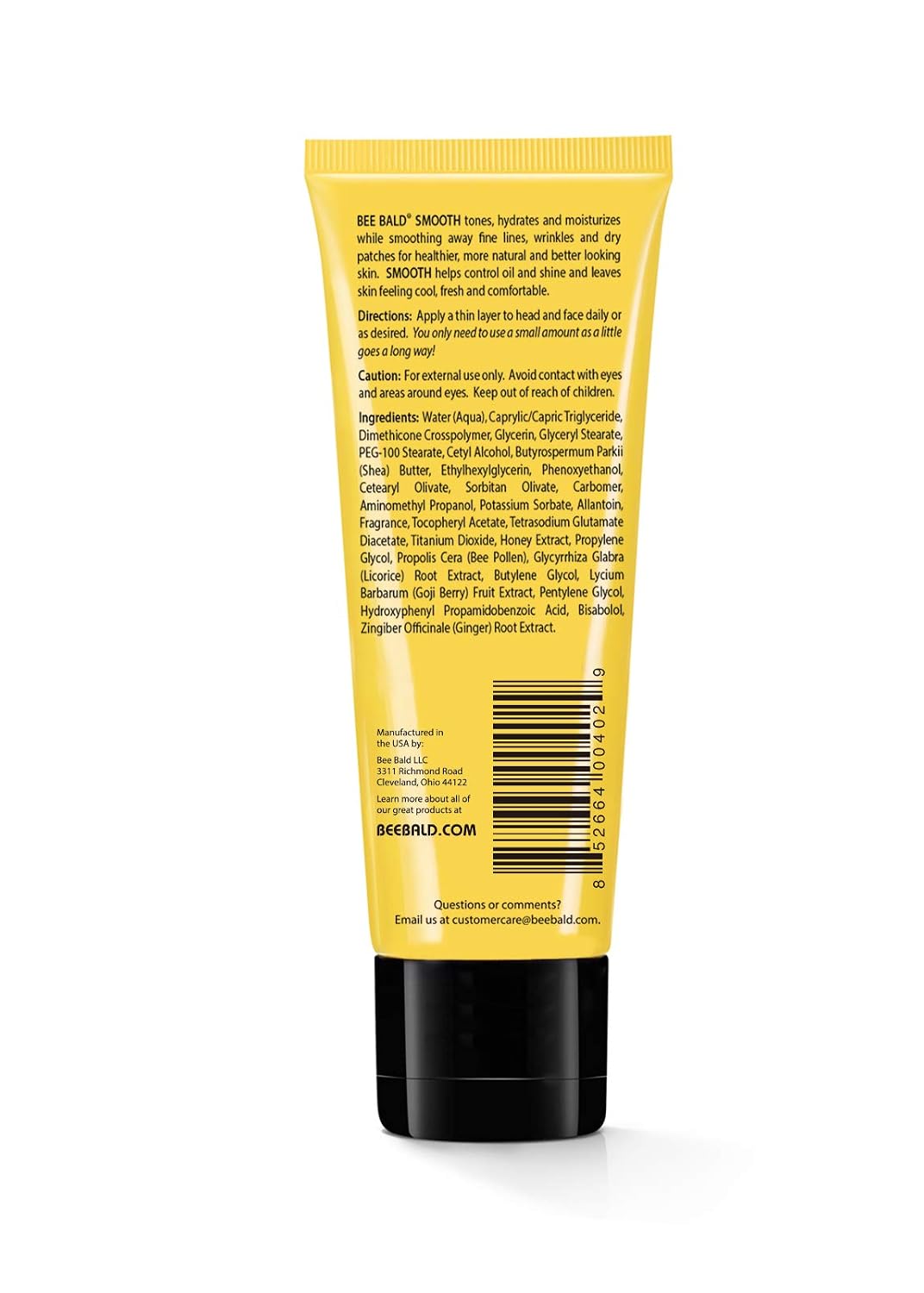 Bee Bald SMOOTH Daily Bald Head Moisturizer for Men, Oil Control, 1.7 fl oz | Hydrates, Tones, & Moisturizes Fine Lines & Dry Patches. Controls Oil & Shine on Head or Face. Perfectly Cool, Matte Finish. - Image 2