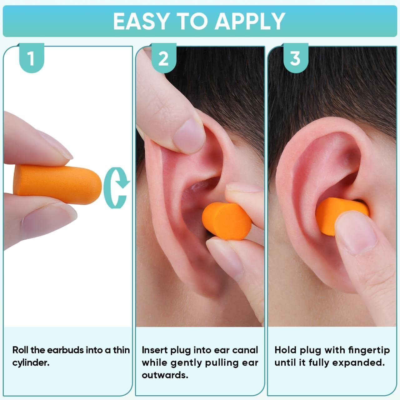 TICONN 400 Pairs Foam Ear Plugs, Hunting Earplugs Individually Wrapped 32dB NRR Noise Reduction Ear Plugs for Sleeping Fishing Passive Hearing Protection Travel Study Concentration (400 Pairs) - Image 6