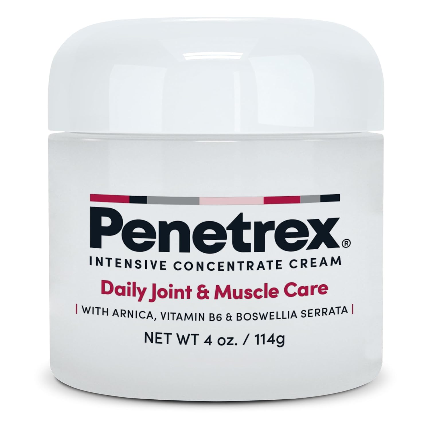 Penetrex Joint & Muscle Care - Soothing Massage Cream - Premium Whole Body Rub with Arnica, Vitamin B6 MSM & Boswellia - Non-Greasy 4oz Cream | Lightweight, fast-absorbing cream for everyday movement · Non-greasy, light scent · Proprietary Botanical Formulation 4 oz
