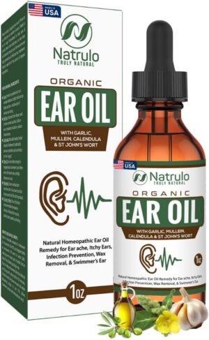 Organic Ear Oil for Ear Infection &...