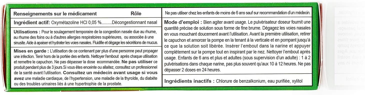 Xlear Oxymetazoline Nasal Spray with Xylitol, 0.5 fl oz (Pack of 1) | 12-Hour Formula for Instant Sinus Pressure and Congestion Relief, Nasal Decongestant - Image 2