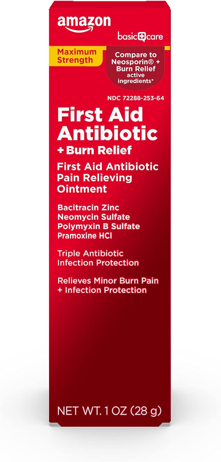 Amazon Basic Care First Aid Antibio...
