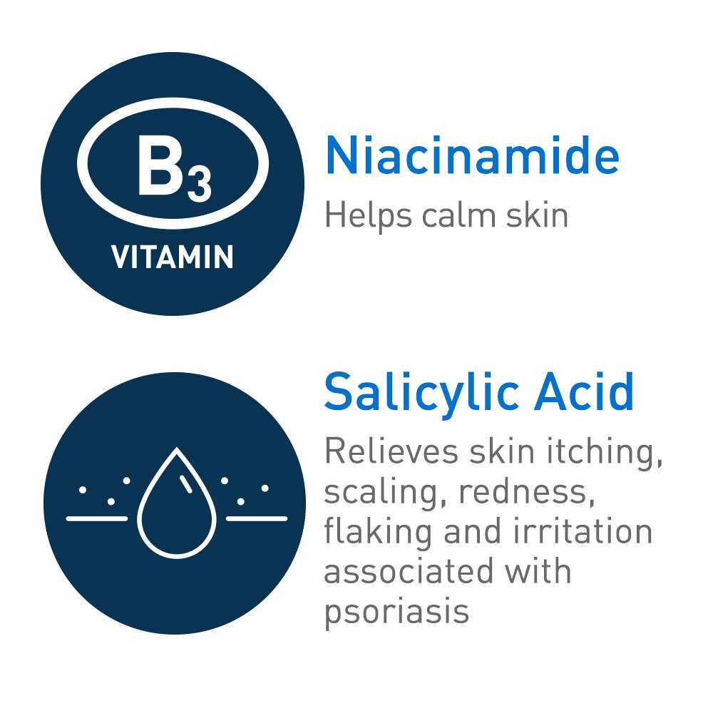 CeraVe Psoriasis Cleanser with Salicylic Acid and Lactic Acid, 8oz | Helps Relieve Dry Skin Itch and Gently Exfoliate with Salicylic Acid & Lactic Acid, Fragrance-Free, Allergy-Tested Body Wash - Image 3