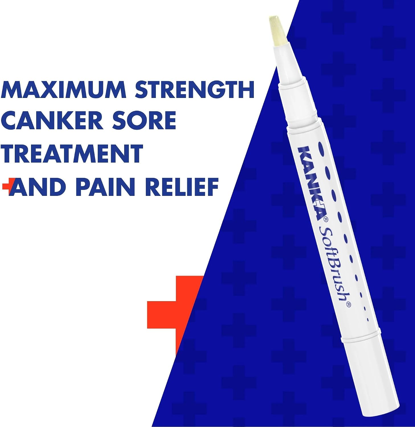 Kank-A Soft Brush Tooth & Mouth Pain Gel, Professional Strength, 0.07 Ounce, Dual Relief Formula for Toothaches, Gum & Other Mouth Pain, Easy to Use Pen Applicator, Fast-Acting Pain Relief - Image 2