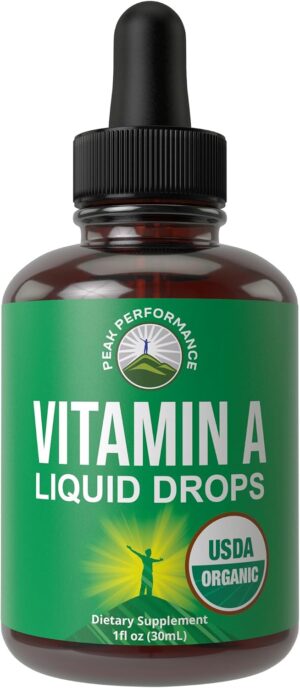 USDA Organic Vitamin A Liquid Drops...