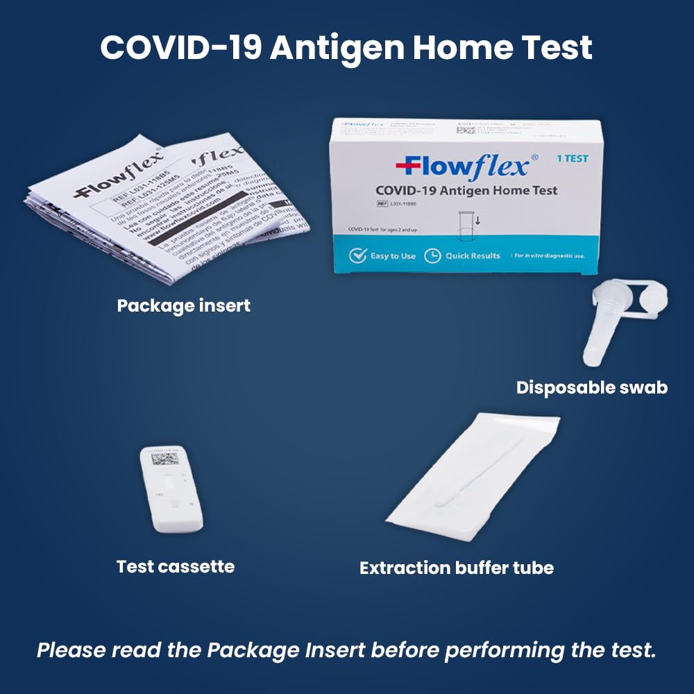 Flowflex COVID Home Test Kit (2 Test) | Rapid Results in 15 Minutes, Trusted OTC COVID-19 Antigen Testing Kit, FSA and HSA Eligible, Easy to Use & No Discomfort - Image 6