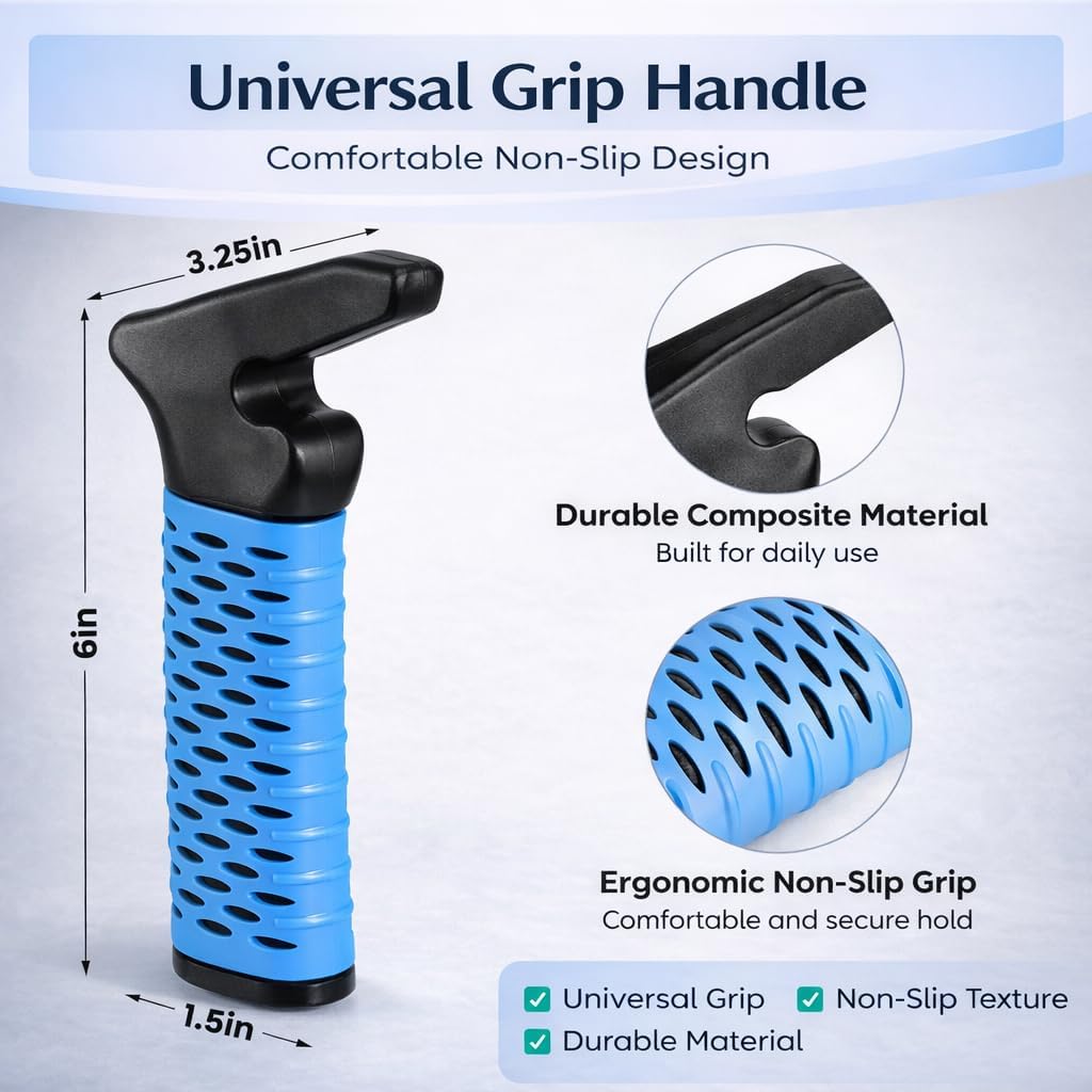 Sock Aid Kit for Seniors – Sock Puller, Leg Lifter Strap & Car Door Handle, Easy On Off Sock Helper, No Bending Dressing Aid for Elderly, Pregnant & Limited Mobility - Image 3