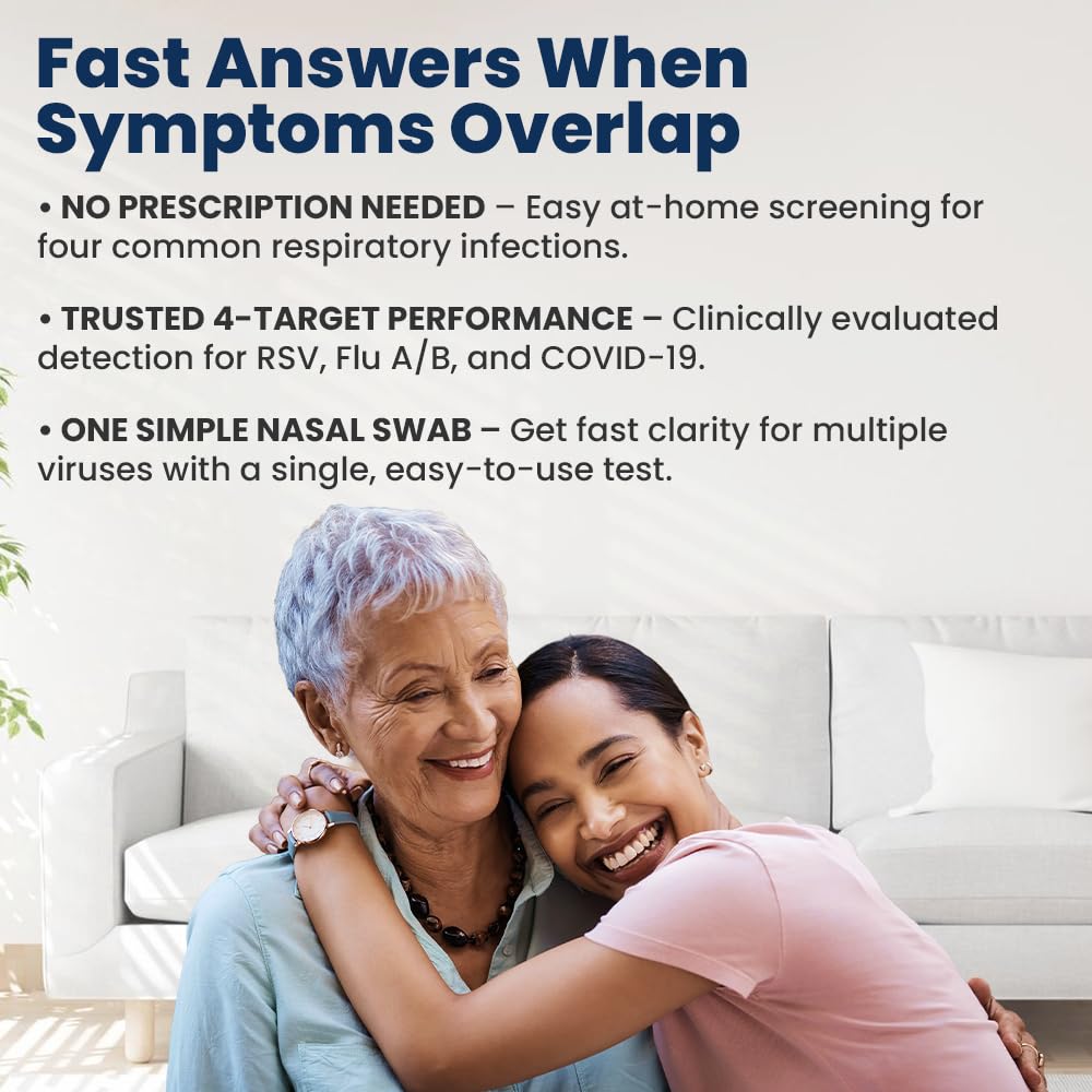 Flowflex Plus RSV + Flu A/B + COVID Home Test (1 Test) | 4-in-1 Home Test Kit, Rapid Results in 15 Minutes, OTC At-Home Antigen Test for Adults & Children - Image 3