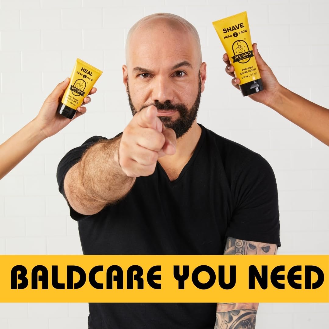 Bee Bald HEAL Aftershave for Men, Calm & Soothes, After Shave Balm, 2 fl oz | Immediately Calms & Soothes Irritated Skin. Treats Razor Burn, Redness, Bumps on Head or Face. Perfect For Sensitive Skin. - Image 7