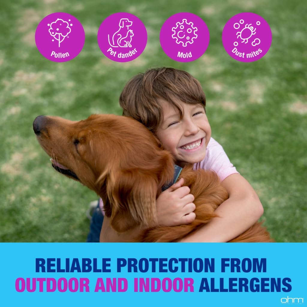Ohm Children's Allergy Medicine, Loratadine 5mg, Chewable Tablets (30 Count) Grape Flavor, Non-Drowsy Antihistamine, 24-Hour Allergy Relief for Runny Nose, Watery Eyes, Itchy Throat & Nose - Image 5