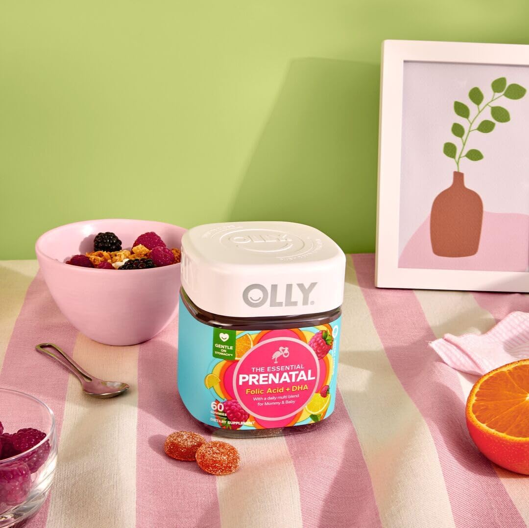 OLLY Prenatal Multivitamin Gummy, Daily Blend for Mommy & Baby - 60 Count - Image 9