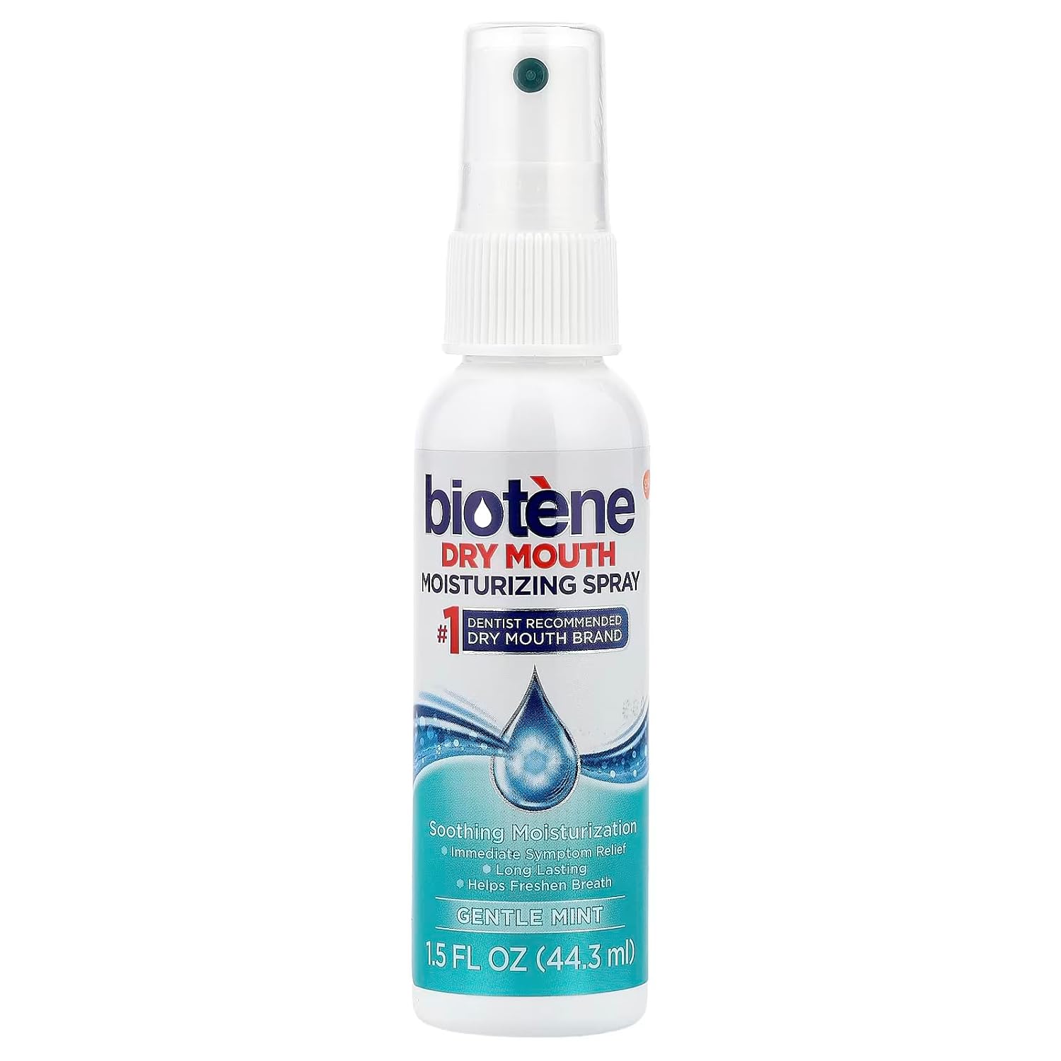 Biotene Gentle Mint Moisturizing Mouth Spray, Sugar-Free, for Dry Mouth and Fresh Breath, 1.5 Fl Oz (Pack of 3) - Image 4
