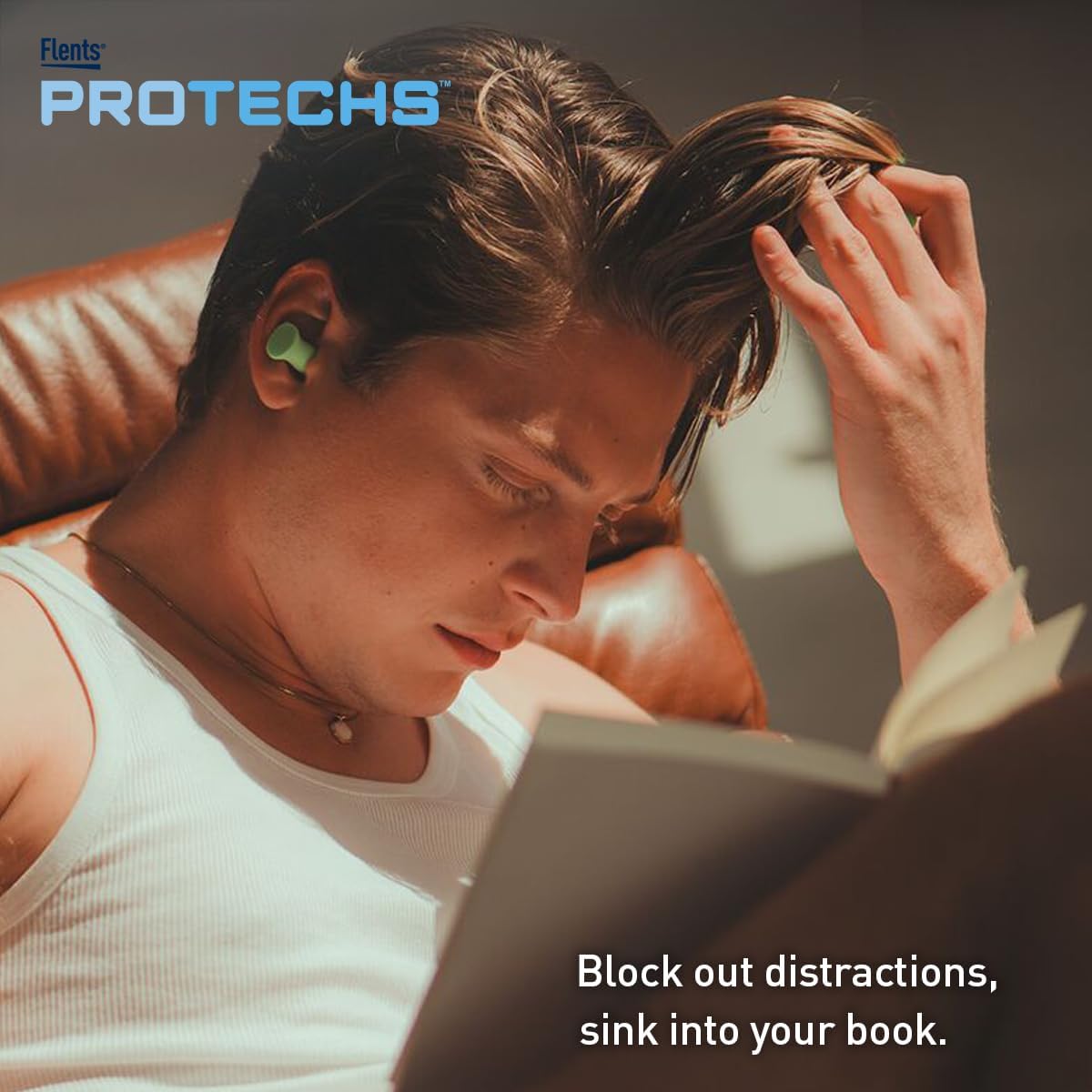 Flents Protechs Quiet Contour Foam Ear Plugs, NRR 33, 10 Pair, Green | Reusable Foam Ear Plugs for Sleeping, Snoring, Loud Noise, Traveling, Concerts, Construction, Studying, Work & Shooting - Image 6