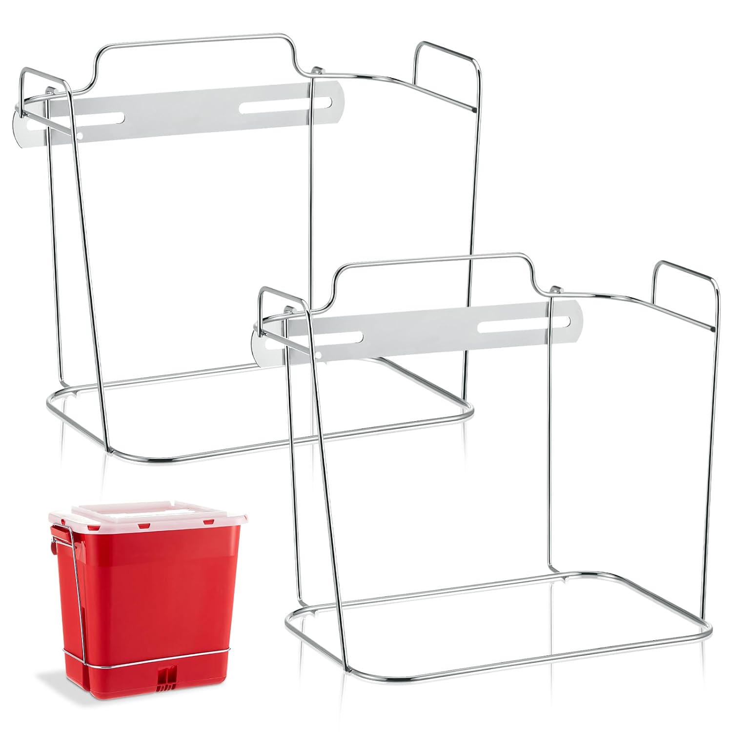 Shimeyao 2 Pcs Wall Cart Sharps Bra...