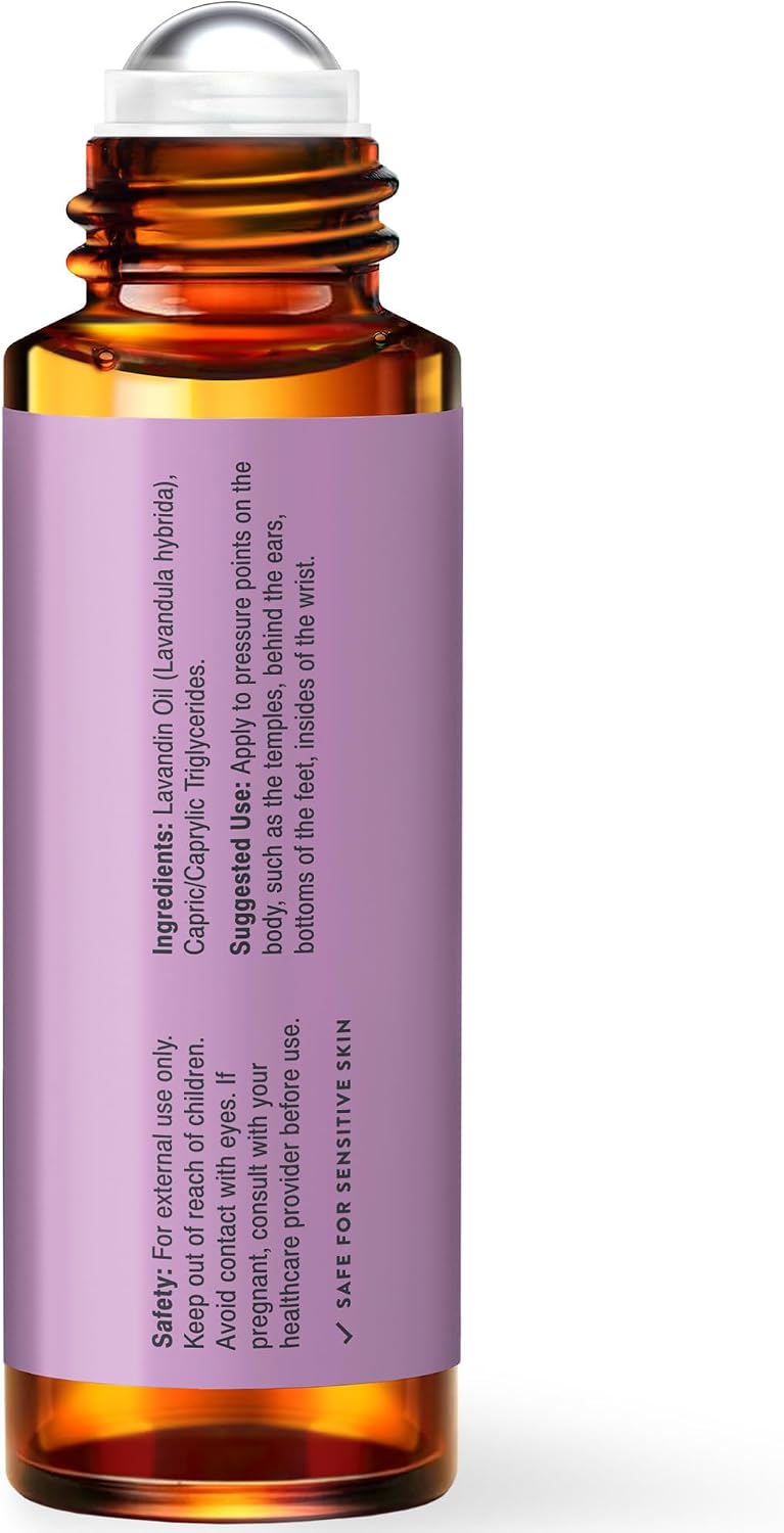 UpNature Lavender Essential Oil Roll On - 100% Natural, for Sleep & Skin | Calming lavender roll-on. Dab on wrists, neck or temples for a relaxing bedtime ritual - perfect for your purse or travel - Image 7