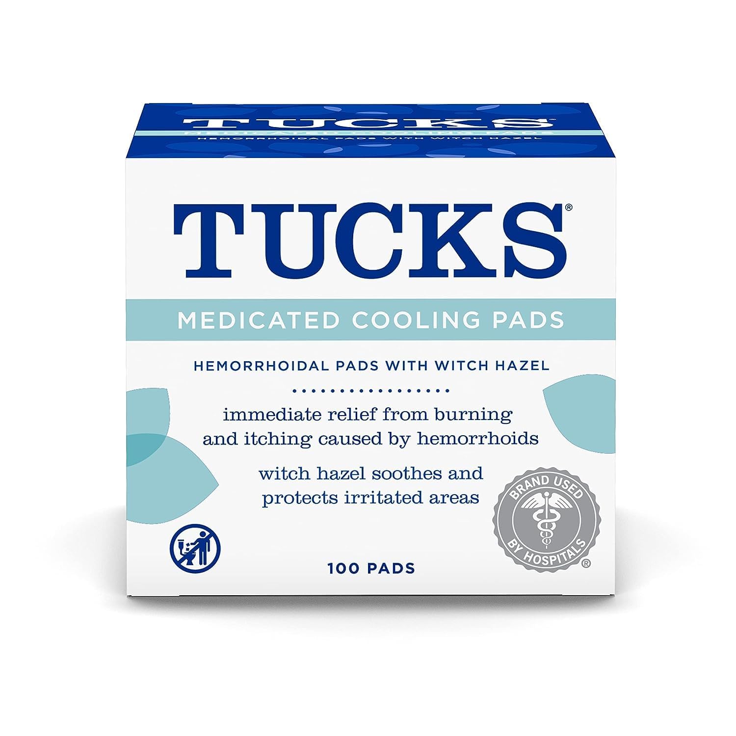 TUCKS Medicated Cooling Pads, 100 C...