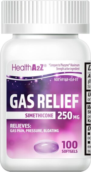 HealthA2Z® Gas Relief, Simethicone...