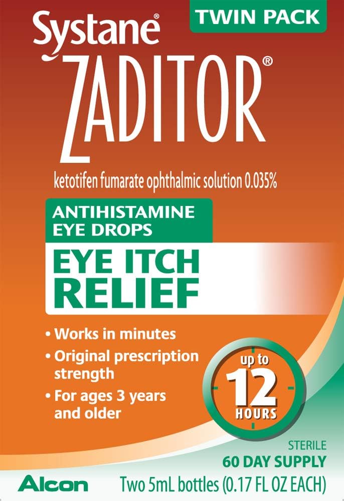 Alcon Zaditor Antihistamine Eye Drops, Twin Pack, 5-mL Each - Image 2