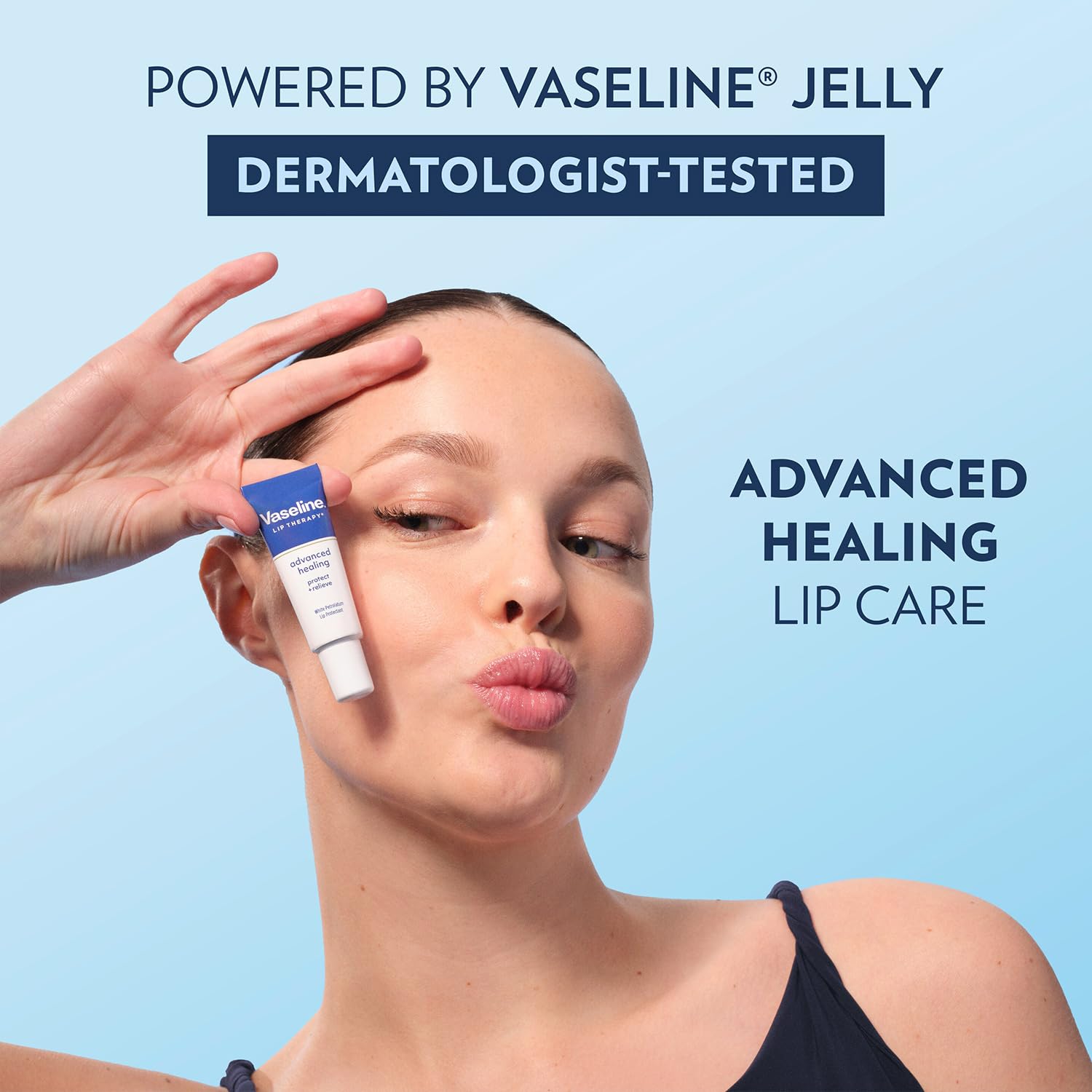 Vaseline Lip Therapy Advanced Healing 3-Pack – White Petroleum Moisturizing Lip Balm for Extremely Dry Lips, 0.35 Oz Ea - Image 8