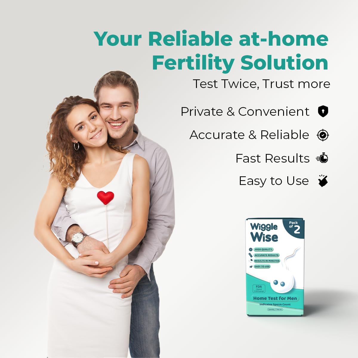 2-Pack Male Fertility Test - At-Home Sperm Count & Analysis Kit | Check Normal or Low Sperm Count, Fast, Private, Easy to use, Accurate At-Home Analysis, No Labs Visit - Image 7