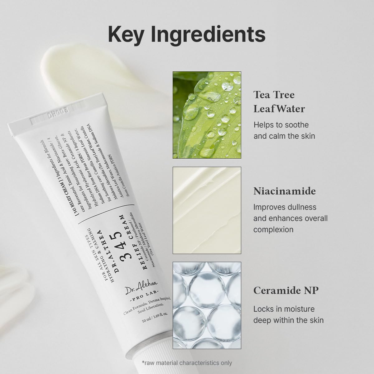 Dr.Althea 345 Relief Cream, Korean Skincare, 0.50 Fl Oz (Ver.2 - Pack of 1) | PDRN, Hyaluronic Acid for Instant Hydration, Blemish, Post-Acne Vegan Face Moisturizer with Centella, Non-comedogenic - Image 6