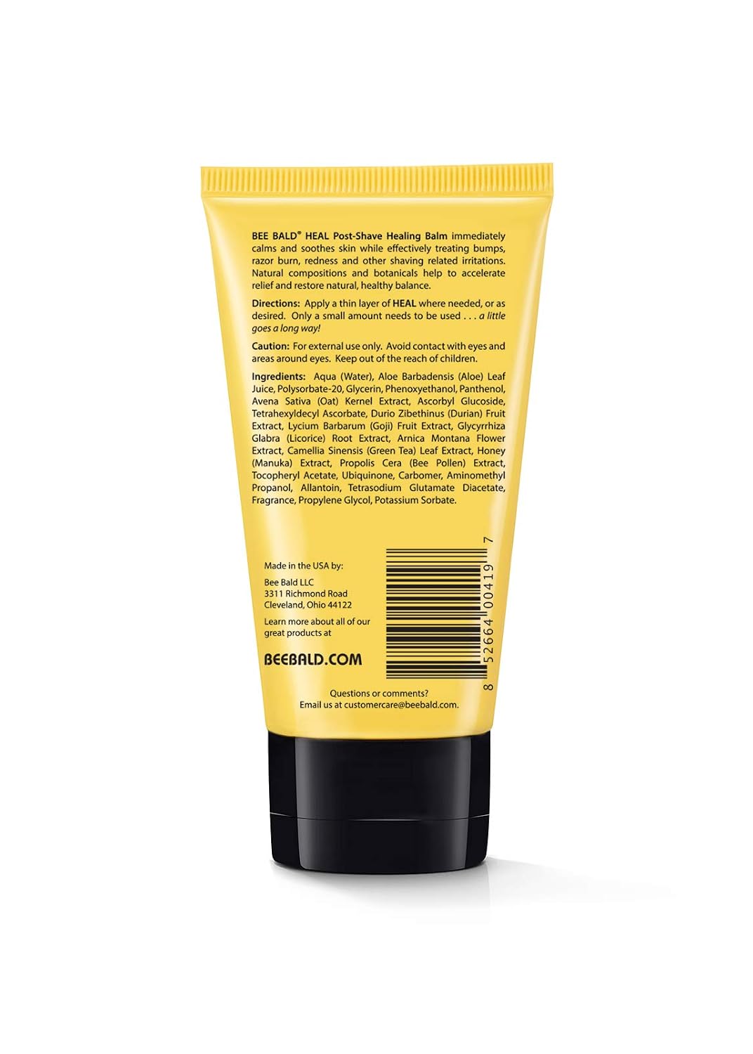 Bee Bald HEAL Aftershave for Men, Calm & Soothes, After Shave Balm, 2 fl oz | Immediately Calms & Soothes Irritated Skin. Treats Razor Burn, Redness, Bumps on Head or Face. Perfect For Sensitive Skin. - Image 8