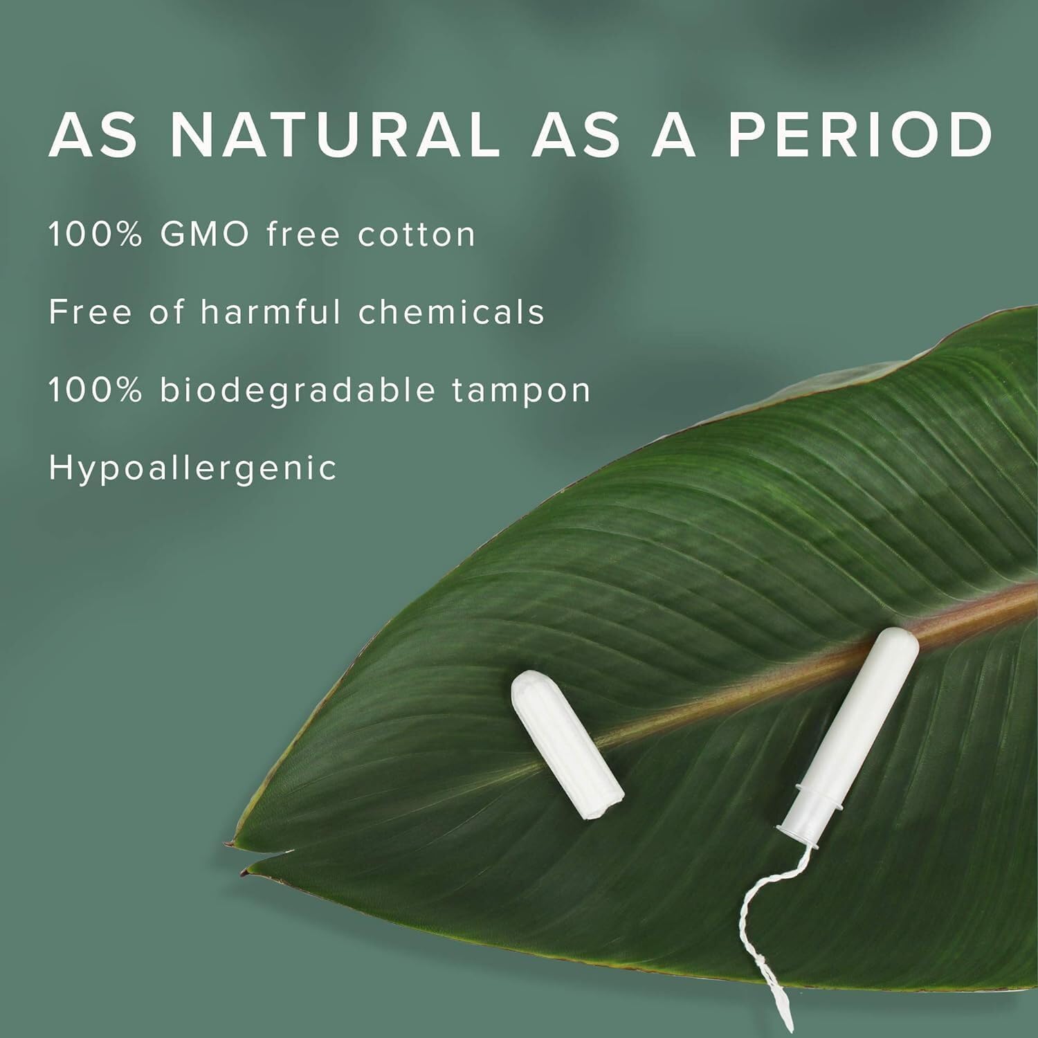 Veeda 100% Natural Cotton Tampons - Regular Absorbency with Leak Proof Protection - Compact BPA-Free Applicator - Unscented & Free from Chlorine, Toxin - 96 Count - Image 3