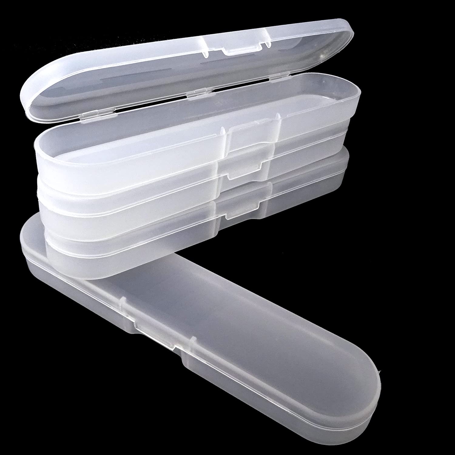 Honbay 4PCS Plastic Digital Thermometer Storage Case Containers Acne Needle Storage Box Pencil Case for Home (7 Inch) - Image 3