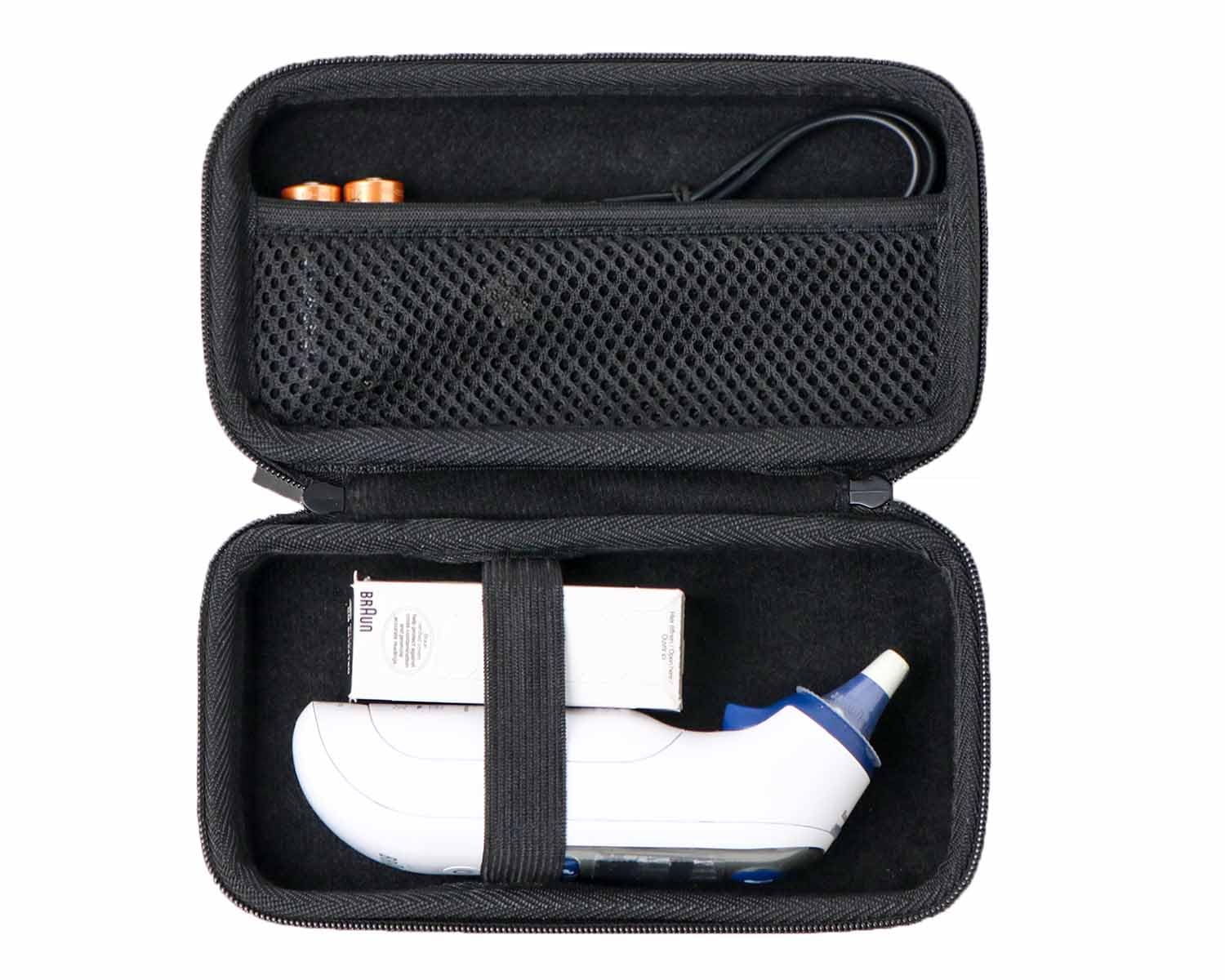 Hard Case Compatible with Ear/Infrared Thermometer, Storage Braun ThermoScan 7 iProven, iHealth, MILDSIX, KDT, EasyEast,Black(CASE ONLY) - Image 5