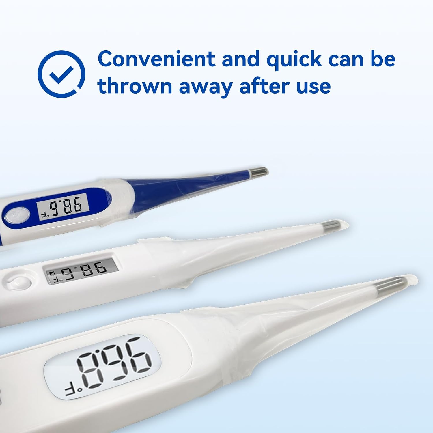Berrcom Disposable Digital Thermometers Probe Covers Set of 100 Oral Rectal Thermometer Probe Cover Universal Thermometers Sleeves for Adult and Kids - Image 6