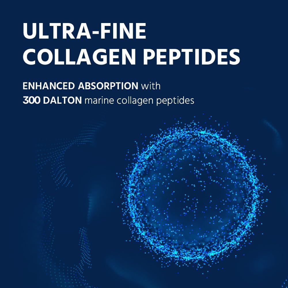 Marine Collagen Peptides - Hydrolyzed Ultra-fine Collagen Powder for Women & Men, Hyaluronic Acid, Biotin, Vitamin C, for Skin, Hair, Nails, Joints, Non-GMO, Unflavored, Easily Dissolved, 16oz - Image 4