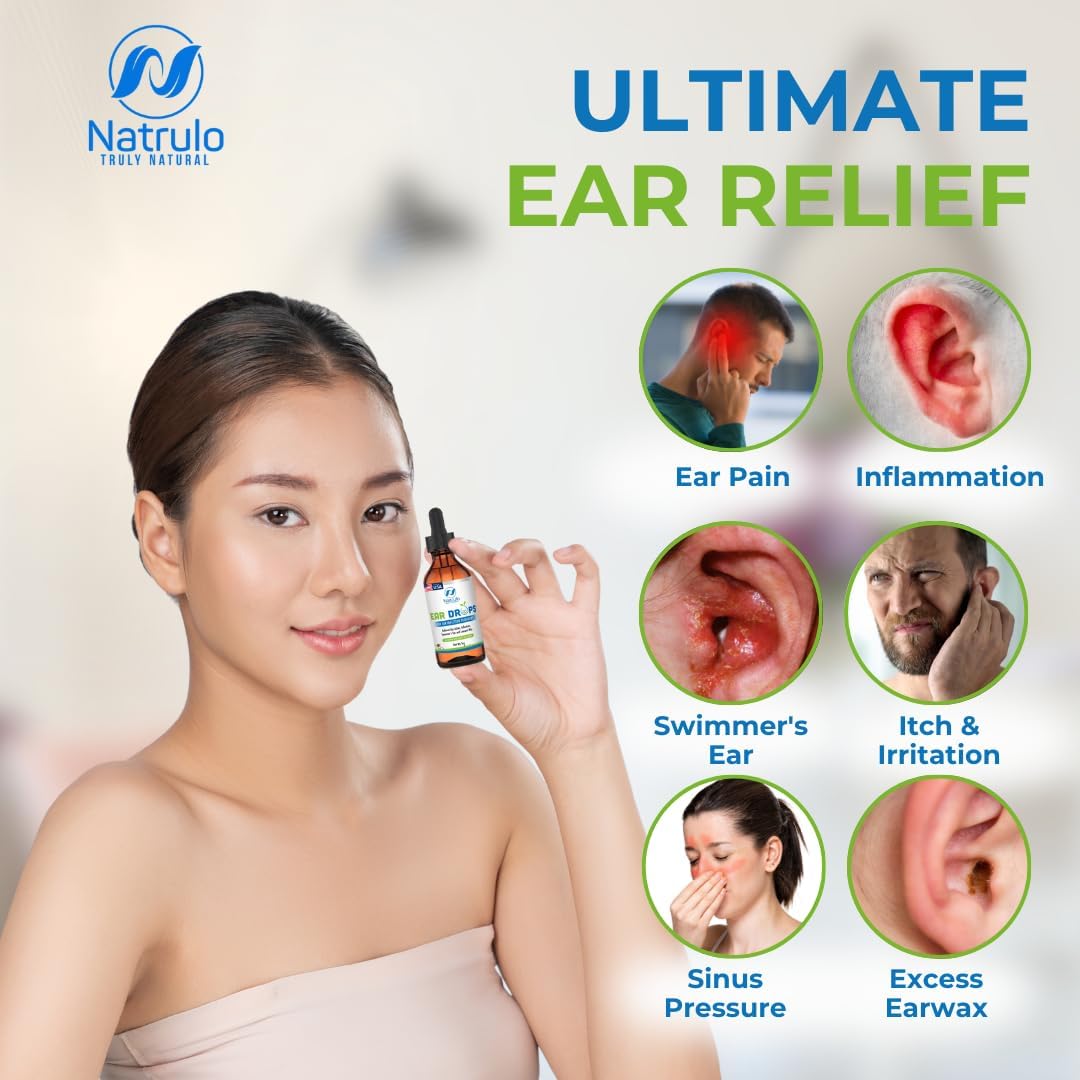 Ear Drops for Ear Infections – All Natural Mullein Garlic Oil for Earaches, Swimmer's Ear, Clogged Ears, Earwax Removal and Itchy Ears – Ear Care Treatment for Adults, Children and Pets, Made in USA - Image 2