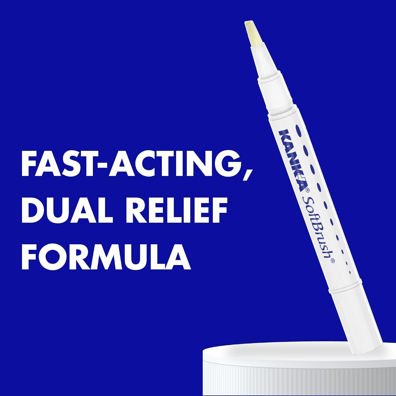 Kank-A Soft Brush Tooth & Mouth Pain Gel, Professional Strength, 0.07 Ounce, Dual Relief Formula for Toothaches, Gum & Other Mouth Pain, Easy to Use Pen Applicator, Fast-Acting Pain Relief - Image 3