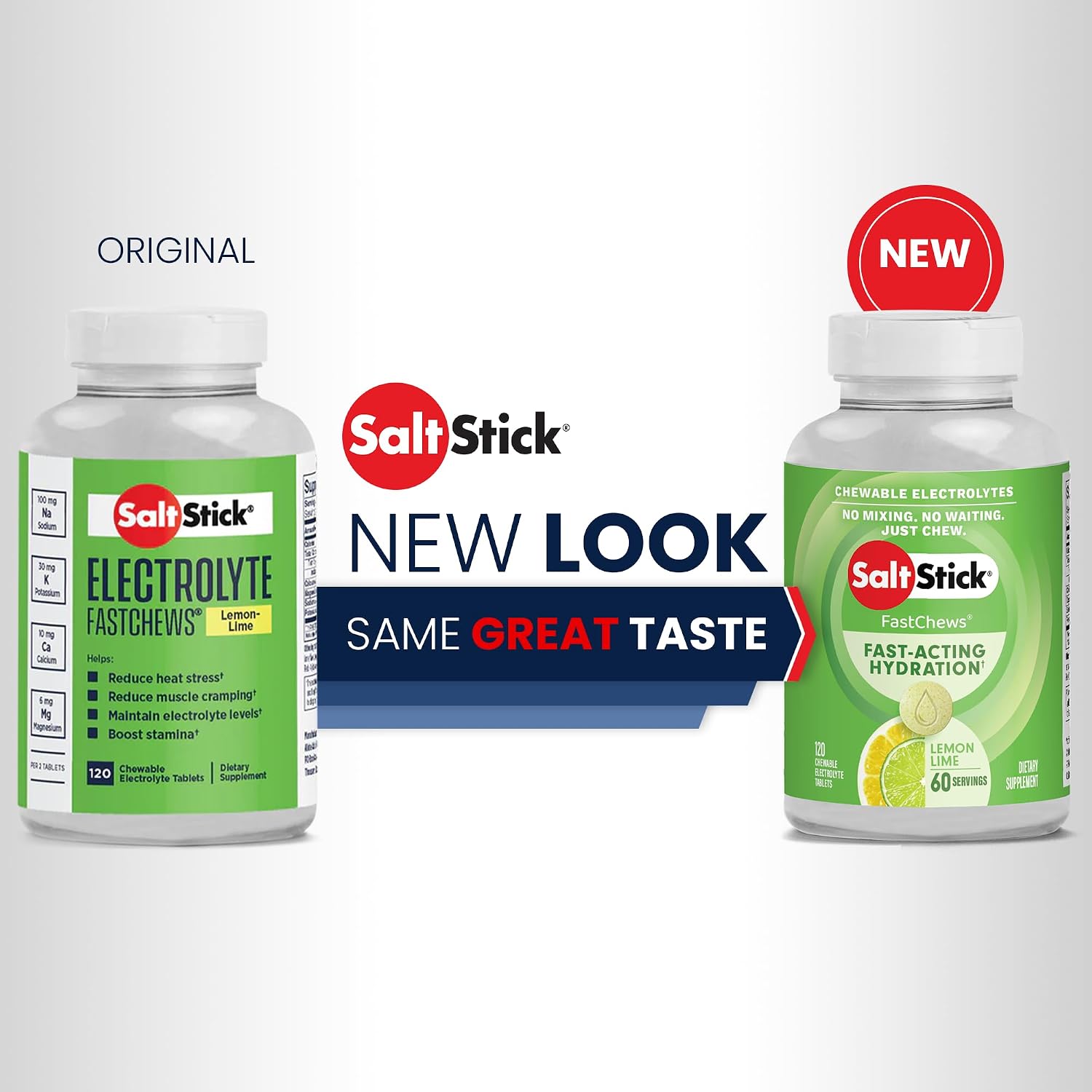 SaltStick Electrolyte FastChews Lemon Lime - 120 Chewable Tablets | Chewable electrolyte tablets that start working in 45 seconds. No mixing or waiting—just chew for hydration on the go. - Image 7