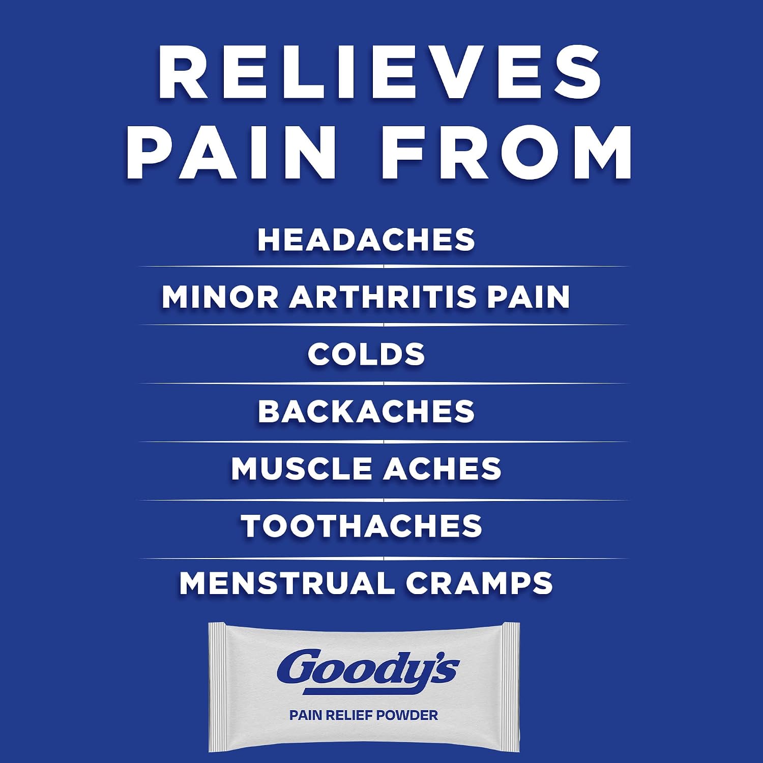 Goody's Triple Action Headache Powder, Extra Strength Pain Relief, 50 Count | Fast Pain Relief, Goodys Headache Relief, With Acetaminophen, Aspirin & Caffeine, For Adults, Dissolve Packs - Image 3