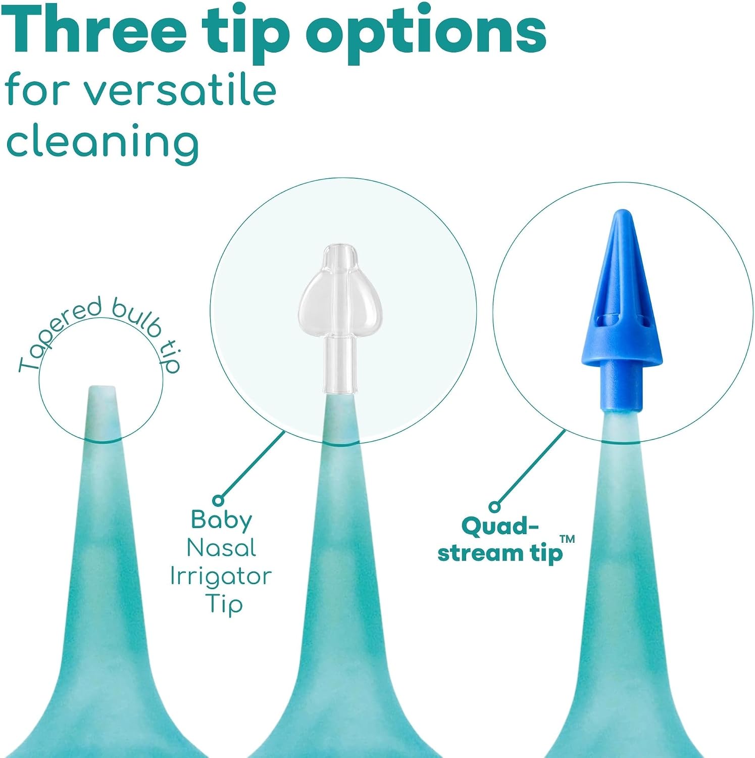 Medi Grade Ear Wax Removal Bulb Syringe 2.54 fl oz, Ear Cleaner Irrigation | Easy-squeeze ear syringe 75ml with quad stream tip, gentle ear cleaning tool for adults and kids, safe ear flushing at home - Image 4