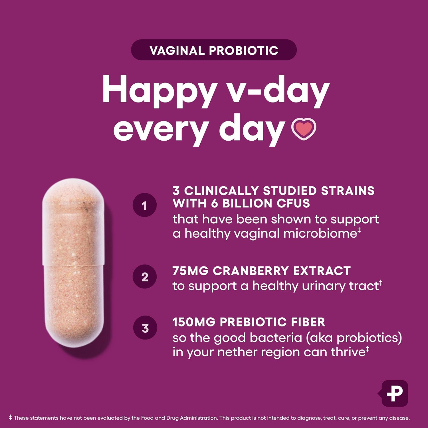 Physician's CHOICE Vaginal Probiotics for Women, pH Balance & Odor, 30ct | Supports Odor Control, Vaginal Flora, Yeast Balance & Feminine Health, 6B CFU, Organic Prebiotics, Cranberry Extract - Image 3