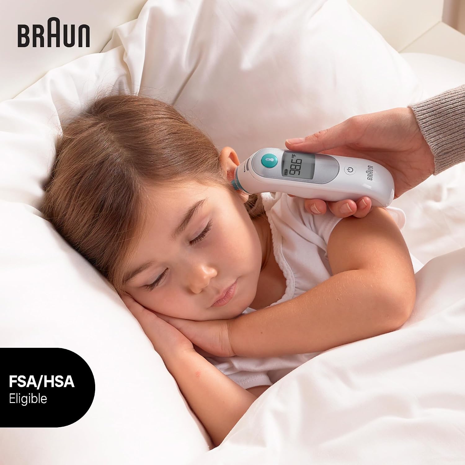 Braun ThermoScan 5 Digital Display Ear Thermometer | Baby and Infant Thermometer with ExacTemp Stability Indicator for Professional Accuracy, Recommended by Pediatricians - Image 4